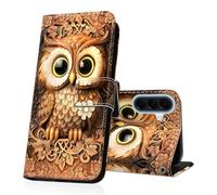 DiaryTown Coque pour Samsung Galaxy A57 5G Magnétique Protection Cover Multifonction Antichoc Silicone Housse Galaxy A57 5G Etui en Cuir PU Portefeuille Flip Case - Hibou