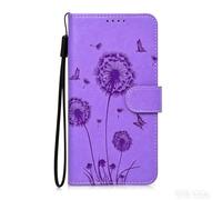 DiaryTown Coque pour Samsung Galaxy A57 5G Pissenlit Housse étui Cuir PU Protection Pochette Rabat Portefeuille Flip Case Stand Antichoc Porte Magnétique Coque pour Galaxy A57 5G - Violet