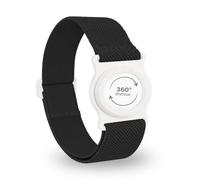 Diasticker® | Dexcom G7 - Bande de fixation | Support pivotant à 360° | Bracelet de fixation du Dexcom G7, protection du capteur | Support : blanc (Large: 35-45 cm, Noir)