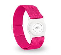 Diasticker® | Dexcom G7 - Bande de fixation | Support pivotant à 360° | Bracelet de fixation du Dexcom G7, protection du capteur | Support : blanc (Medium: 25-35 cm, Rose)