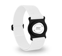 Diasticker® | Dexcom G7 - Bande de fixation | Support pivotant à 360° | Bracelet de fixation du Dexcom G7, protection du capteur | Support : noir (Medium: 25-35 cm, Blanc)