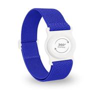 Diasticker® | Dexcom G7 - Bande de fixation | Support pivotant à 360° | Bracelet de fixation du Dexcom G7, protection du capteur | Support : blanc (Medium: 25-35 cm, Bleu royal)