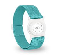 Diasticker® | Dexcom G7 - Bande de fixation | Support pivotant à 360° | Bracelet de fixation du Dexcom G7, protection du capteur | Support : blanc (Small: 18-25 cm, Turquoise)