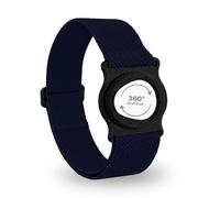 Diasticker® | Dexcom G7 - Bande de fixation | Support pivotant à 360° | Bracelet de fixation du Dexcom G7, protection du capteur | Support : noir (Small: 18-25 cm, Marine)