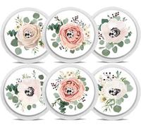 Diasticker® | Freestyle Libre 2 - Sticker - 6er Set "Floral" | Imperméable - Autocollant en vinyl pour Freestyle Libre 2 sensor, capteur