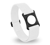 Diasticker® | Freestyle Libre 3 - Bande de fixation | Flexible - Résistant à l'eau - Tenue forte | brassard de capteur, protection, fixation | Support : Noir (Medium: 25-35 cm, Blanc)