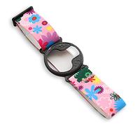 Diasticker® - Medtronic Enlite Guardian Brassard de capteur, protection de capteur, fixation - Noir (Small: 18-25 cm, Fleurs roses)