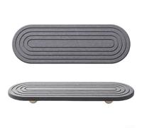Diatomaceous Earth Drying Mat 30x10cm Fast Absorbent(Deep gray)