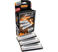 DIATONICAS PROGRESSIVE. Hohner Harmonica diatonique spécifique 20 Propack (C, G, A).