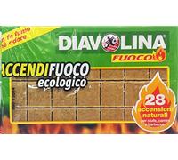 Diavolina Lot de 24 allume-feu écologiques 28 pièces