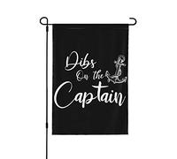 Dib On The Captain Flag Dib On The Captain Garden Flags Drapeau de jardin personnalisé 12x18 Drapeau de décoration de jardin double face pour patio