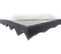 Dibapur Mousse alvéolée autocollante pour isolation acoustique efficace 100 x 200 x 4 cm