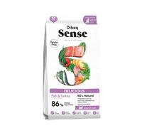 Dibaq Sense Cat Grain Free Delicious. Aliment Sec pour Chats. Nourriture complète, 100% Naturelle, sans céréales avec Poisson et Dinde (Fish & Dinde) 1,5 kg