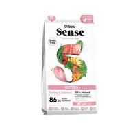 Dibaq Sense Cat Kitten - Aliment Sec, Nourriture complète, Naturelle 100% et sans céréales de Dinde et Saumon pour Chatons - 1,5 kg