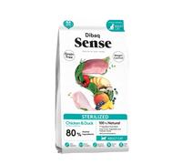 Dibaq Sense Cat Sterilized : Aliment Sec, Nourriture complète, Naturelle 100% et sans céréales de Poulet et de Dinde pour Chats stérilisés 1,5 kg