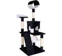 dibea Arbre a Chat avec griffoir et Centre d activites Noir/Blanc Noir G