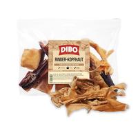 DIBO Peau de tête de bœuf, Sachet de 250 g, Petite collation Naturelle ou friandise pour intermédiaires, Nourriture pour Chien, Article à mâcher de qualité sans Produits Chimiques