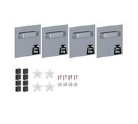 Dibond Hanger - Kit complet - Pour accrocher des panneaux muraux Aluminium / Acryl / dibond - Système d'accorchage Dibond - 70x70 mm 2kg - equerre réglable et matériel de fixation