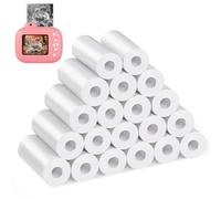 Diboniur 20 Rouleaux Papier Appareil Photo Enfant, Papier Thermique pour Appareil Photo Instantané Enfant, Papier de Rechange pour Appareil Photo Enfan t, Facile à Remplacer (largeur 5.7cm)