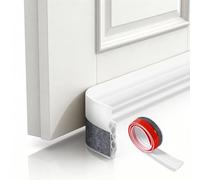 Diboniur Bas de Porte Isolant 100 cm, Boudin de Porte Isolant Froid maximale, Mise à Niveau complète pour améliorer l'isolation Thermique et phonique, Joint Porte pour Porte d'entrée
