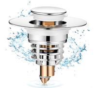 Diboniur Bonde de Lavabo Amélioré, Pull Type Bouchon Evier 32-41mm