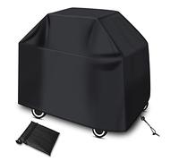 Diboniur Housse Barbecue Exterieur, Housse Plancha Protection, Bache Barbecue BBQ Exterieur avec Revêtement, 147x61x117cm