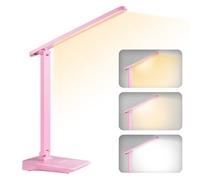 Diboniur Lampe de Bureau LED Sans Fil 1800 mAh, Rose