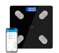 Diboniur Pèse-personne numérique avec graisse corporelle et masse musculaire avec application - Avec analyse de la graisse corporelle, IMC, masse musculaire et autres