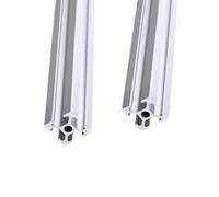 DIBOTISCNC 2020 Lot de 2 profilés d'extrusion en aluminium 800 mm - Type T - Argenté - Standard européen - Rail linéaire anodisé - Pour imprimantes 3D DIY et machines CNC