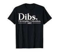 Dibs Christophe Colomb Day 1492 Italien-Américain T-Shirt Graphique avec Valeur