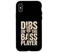 Dibs on The Bass Player Band Music Lover Coque pour iPhone X/XS