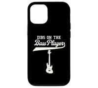 Dibs on The Bass Player Bassist Guitare Musicien Contrebasse Coque pour iPhone 12/12 Pro