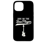 Dibs on The Bass Player Bassist Guitare Musicien Contrebasse Coque pour iPhone 15