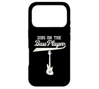 Dibs on The Bass Player Bassist Guitare Musicien Contrebasse Coque pour iPhone 17 Pro