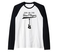 Dibs on The Bassiste Bassiste Guitariste Groupe de Guitare Rocker Manche Raglan