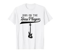 Dibs on The Bassiste Bassiste Guitariste Groupe de Guitare Rocker T-Shirt