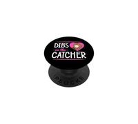 Dibs on The Catcher Baseball Romantique Saint-Valentin PopSockets PopGrip Adhésif