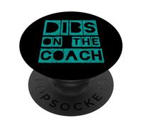 Dibs On The Coach Sport, entraîneur drôle, épouse, petite amie, fiancée PopSockets PopGrip Adhésif