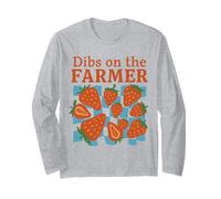 Dibs on The Farmer Funny Strawberry Summer Market Manche Longue