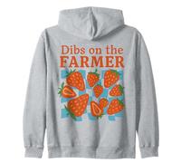 Dibs on The Farmer Funny Strawberry Summer Market Sweat à Capuche