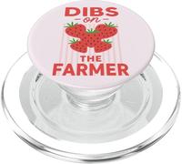 Dibs On The Farmer Funny Strawberry Women PopSockets PopGrip pour MagSafe