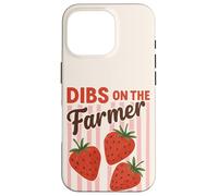 Dibs on The Farmer Strawberry Cute Farm Market Esthétique Coque pour iPhone 16 Pro
