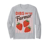 Dibs on The Farmer Strawberry Cute Farm Market Esthétique Manche Longue