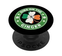 Dibs on The Ginger - Fête de la Saint-Patrick, Irish Pride PopSockets PopGrip Adhésif