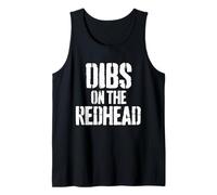 Dibs On The Redhead Funny St-Patrick's Day Shamrocks Débardeur