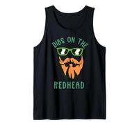 Dibs on The Redhead Ginger Beard St Patricks Day Cheveux Débardeur