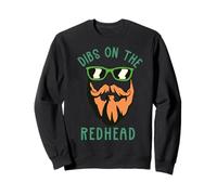 Dibs on The Redhead Ginger Beard St Patricks Day Cheveux Sweatshirt