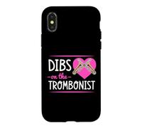 Dibs on The Trombonist Romantique Saint-Valentin Coque pour iPhone X/XS