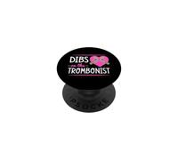 Dibs on The Trombonist Romantique Saint-Valentin PopSockets PopGrip Adhésif