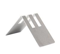 DIBTSA Porte-papier filtre à café, double fente en acier inoxydable brossé, support de rangement pour filtre à café, argent